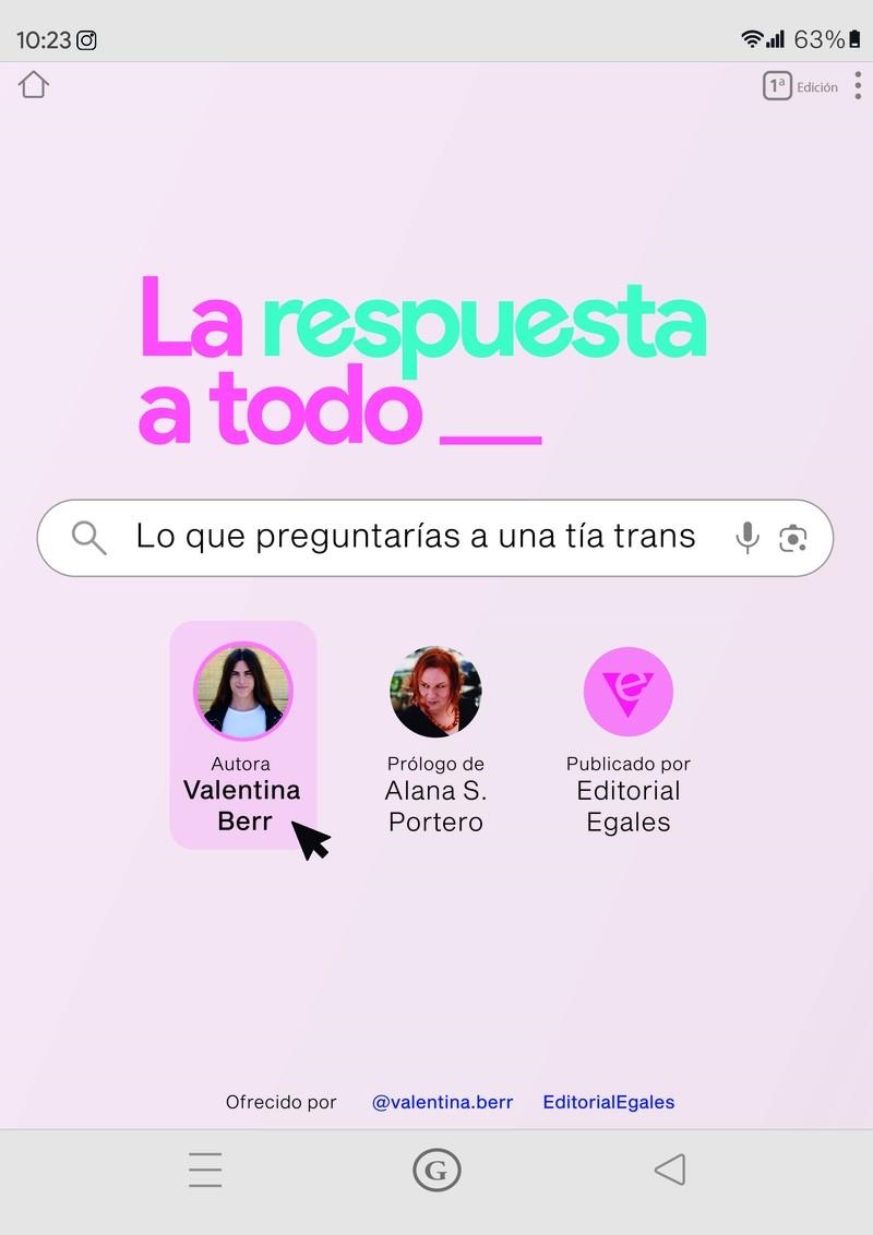 La respuesta a todo lo que preguntarías a una tía trans | Berr, Valentina | Llibreria La Figaflor - Abrera