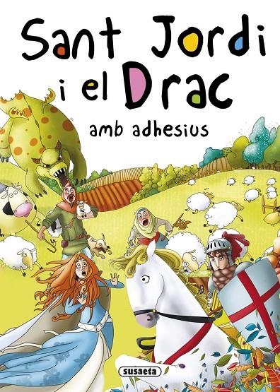 Sant Jordi i el Drac amb adhesius | Abad, Mònica | Llibreria La Figaflor - Abrera