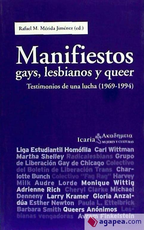 Manifiestos gays, lesbianos y queer | Merida Jimenez, Rafael M. | Llibreria La Figaflor - Abrera