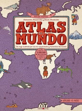 Atlas del mundo. Edición Púrpura | Mizielinska, Aleksandra / Mizielinski, Daniel | Llibreria La Figaflor - Abrera