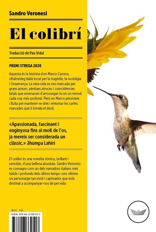 El colibrí | Veronesi, Sandro | Llibreria La Figaflor - Abrera