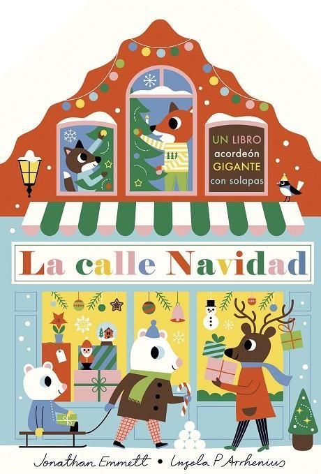 La calle Navidad. Libro acordeón | Arrhenius, Ingela P. / Emmett, Jonathan | Llibreria La Figaflor - Abrera